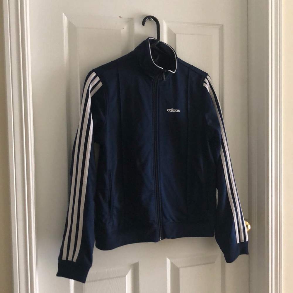 Thrifted UNISEX Adidas Track Jacket in Royal Blue